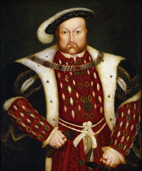 PORTRAIT OF HENRY VIII, from the collection of Lord Howard of Effingham in the Staircase at Packwood House