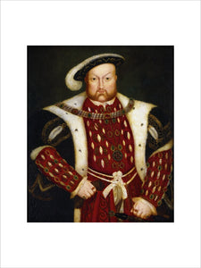 PORTRAIT OF HENRY VIII, from the collection of Lord Howard of Effingham in the Staircase at Packwood House