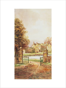 EXTERIOR OF EAST RIDDLESTON HALL by E. Riley c.1920.