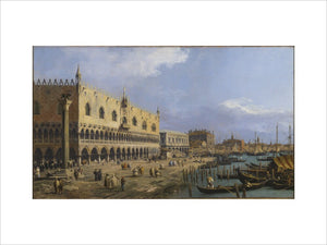 THE DOGES PALACE AND RIVA DELLA SCHIAVONI, VENICE, 1731 by Canaletto at Tatton Park