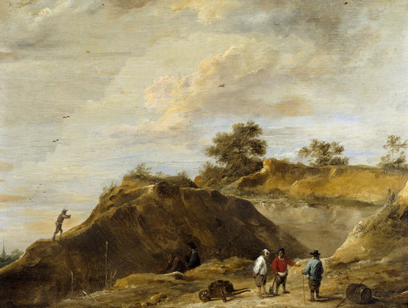 SAND QUARRY by David Teniers (1610-1690) from the Square Dining Room