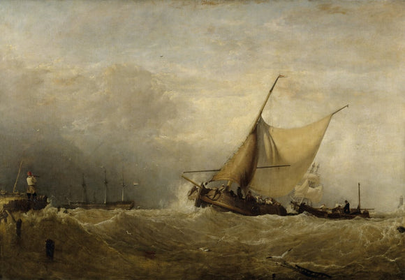 A SEAPIECE by Sir Augustus Wall Callcott (1779-1844) from the North Gallery at Petworth
