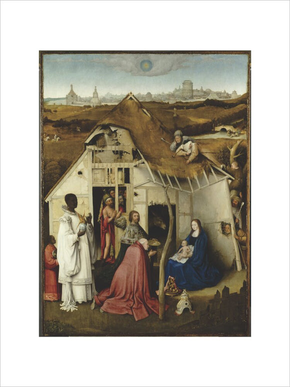ADORATION OF THE MAGI, attributed to Hieronymus Bosch,c. 1450- 1516, at Petworth House.
