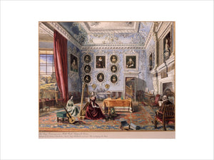THE LARGE DRAWING ROOM AT ROLLS PARK, CHIGWELL, by Dulcibella Orpen, c.1860