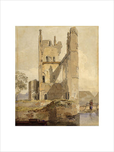 FASTAFF CASTLE, CAISTER, NEAR YARMOUTH by the circle of John Sell Cotman