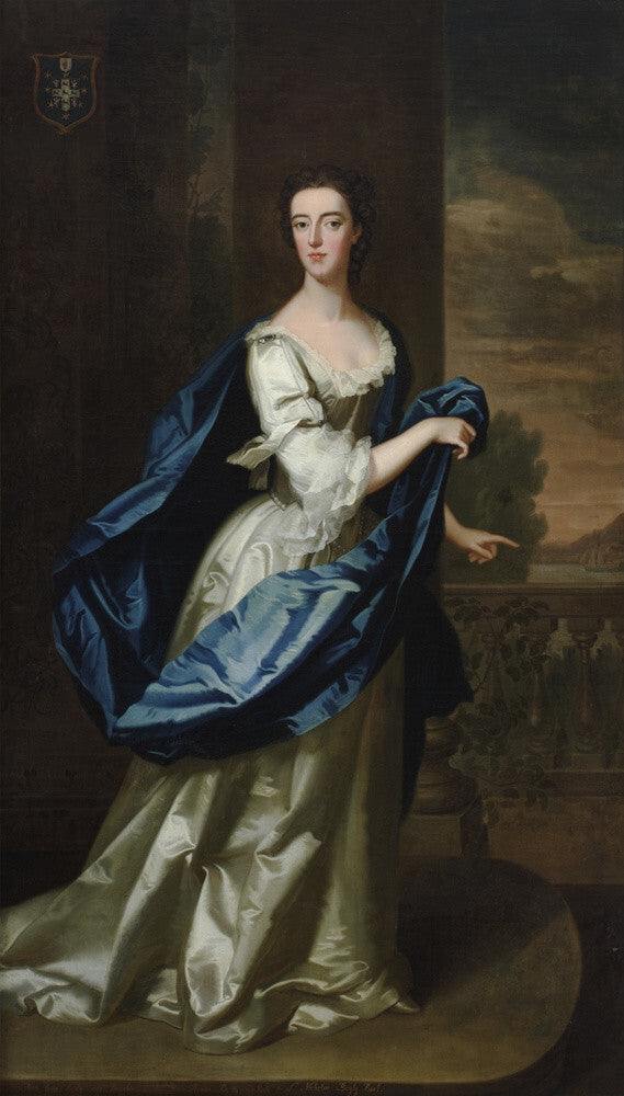 CAROLINE PAGET, LADY BAYLY (d.1766) attributed to Enoch Seeman (1690?-1745), painting in the Staircase Hall at Plas Newydd, Anglesey.