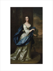 CAROLINE PAGET, LADY BAYLY (d.1766) attributed to Enoch Seeman (1690?-1745), painting in the Staircase Hall at Plas Newydd, Anglesey.