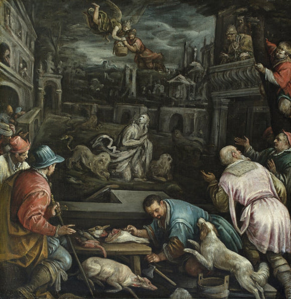 DANIEL IN THE LIONS' DEN attributed to Jacopo and Francesco Bassano (1549-92)