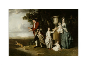THE WOODLEY FAMILY by Johann Zoffany (1733-1810) from Kingston Lacy