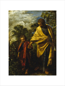 ST JOSEPH AND THE CHRIST CHILD by Adam Elsheimer (c1578-1610) from Petworth House.