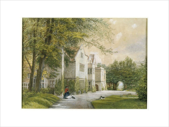 C19th WATERCOLOUR OF BENTHALL HALL