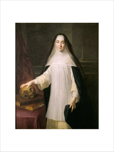 Portrait of a Nun, known as Winifred Cufaude, 1703, by Alexis Simon Belle, (1674-1734) in the Large Drawing Room at The Vyne