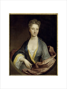 MARY, WIFE OF JAMES HEYWOOD OF MARISTOW (1706-1755), oil on canvas by Michael Dahl, in the Great Hall at Clevedon Court