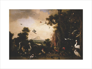 LANDSCAPE WITH BIRDS by Melchior de Hondecoeter (1636-95) at Belton House