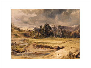 RIVER SCENE WITH CATTLE by Edwin Landseer 1802-1873 painting at Anglesey Abbey