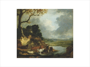 CROSSING THE FORD by Thomas Gainsborough RA (1727-1788)