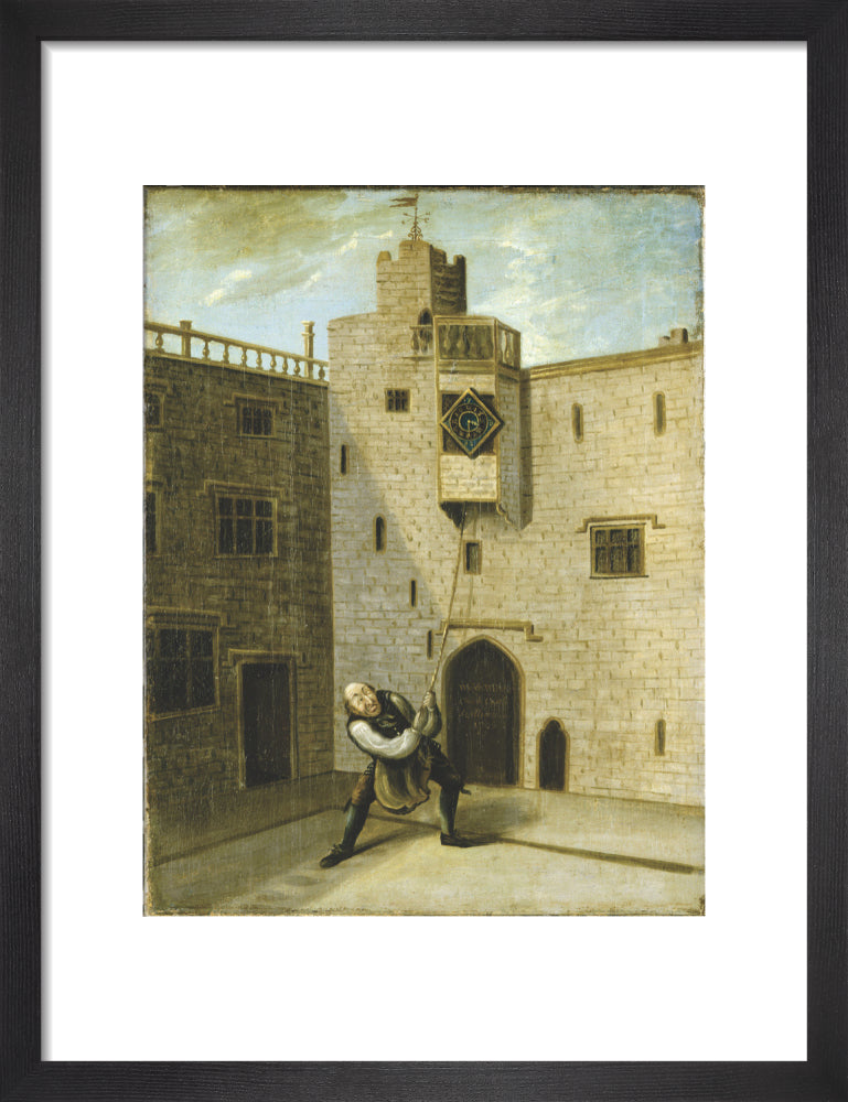 SERVANT RINGING THE CLOCK BELL by an unknown artist – National Trust Prints