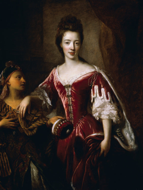 LADY MARY HERBER WITH HER PAGE by Francis de Troy
