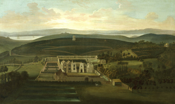 PANORAMIC VIEW OF CLEVEDON COURT by P. Tillemans