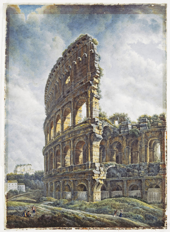 Watercolour painting of the Colosseum