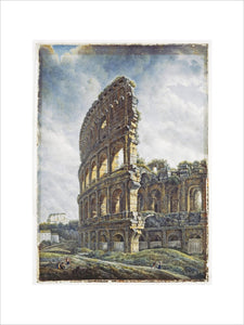 Watercolour painting of the Colosseum