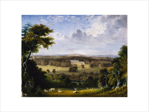 WERRINGTON PARK, CORNWALL a landscape miniature by J.Owen, c.1810-20