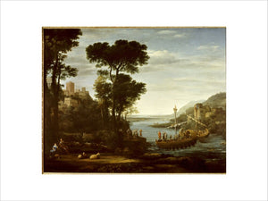 THE LANDING OF AENEAS AT PALANTEUM by Claude Lorrain completed in 1675