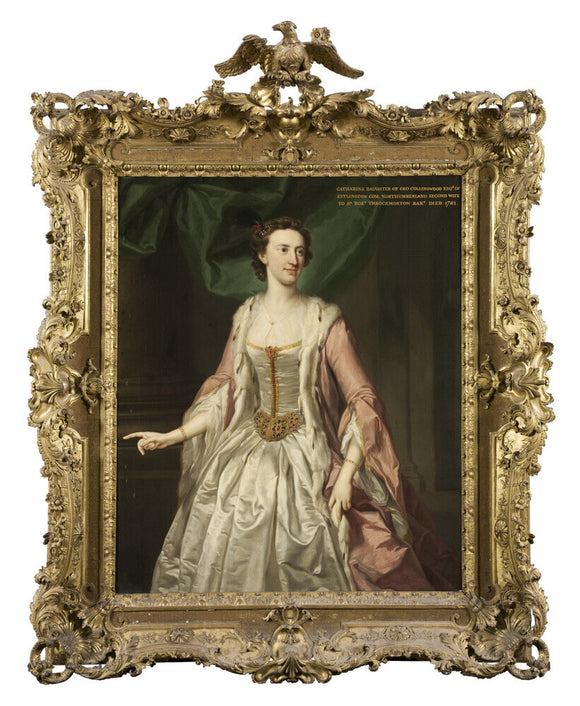 CATHERINE COLLINGWOOD, LADY THROCKMORTON by George Knapton (1698-1778)