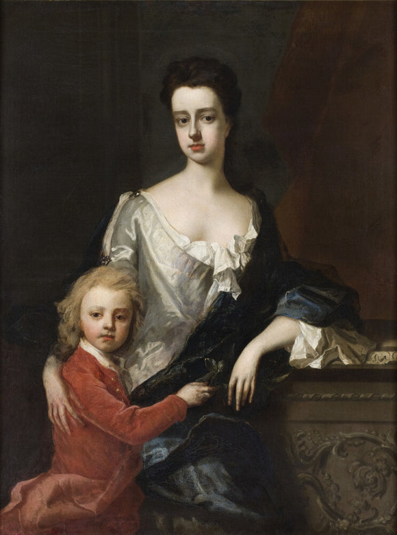 LADY MARY ROBARTES (d.1741) WITH HER SON HENRY ROBARTES (c.1695-1741)