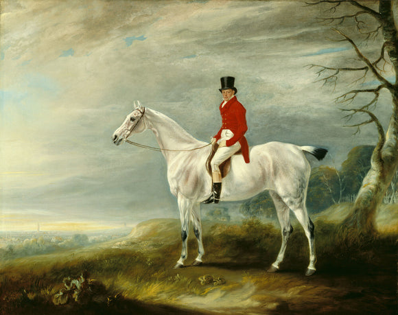 WILLIAM RUSTON HUNTING AT MELTON MOWBARY by John Ferneley (1782-1860)