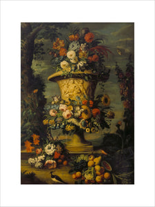 STILL LIFE OF FRUIT AND BIRDS by Belin de Fontenay(1653-1715)