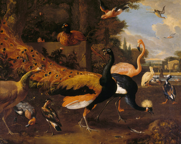 ORNAMENTAL FOWL by Adriaen Van Oolen (1651-1698)
