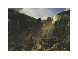 PENRHYN QUARRY by Henry Hawkins (exh 1822-1880) from Penrhyn Castle