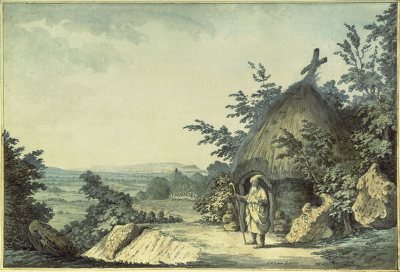 THE HERMITAGE AT SELBOURNE, HAMPSHIRE, WITH HENRY WHITE AS THE HERMIT, 1777