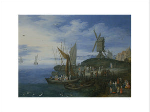 A HARBOUR SCENE in the STYLE of Jan Brueghel The Elder 1568 - 1625 Catalogue number: 172