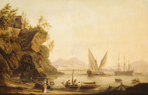 LORD NELSON AND LADY HAMILTON AT POSILLIPO by J. T. Serres