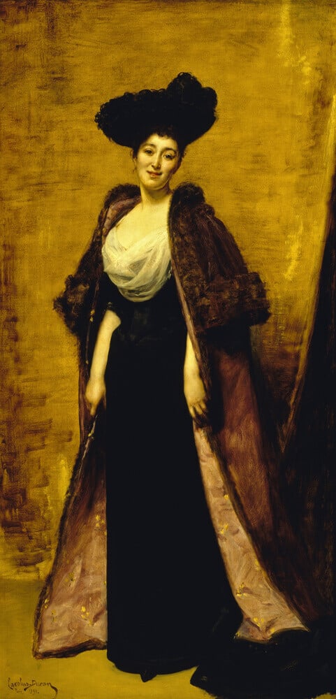 MARGARET ANDERSON, MRS THE HON RONALD GREVILLE (d.1942) by Emile-Augustus Carolus-Duran (1837-1917)