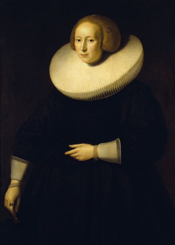 AN UNKNOWN LADY by Paulus Moreelse (1571-1638)