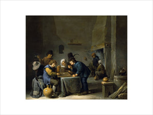 THE TRICK TRACK PLAYERS by David Teniers the younger (1610-90)