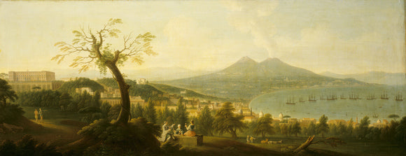 VIEW OF THE BAY OF POZZUOLI WITH BAIA AND ISCHIA BEYOND by Gabriele Ricciardelli, (fl. 1745-85)