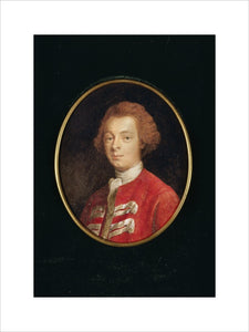 JAMES WOLFE AS A YOUNG MAN, a posthumous miniature, c.1820