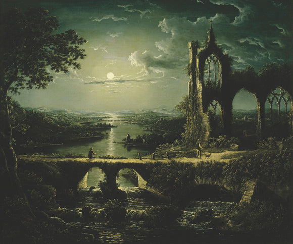 Moonlight Scene' a picture by William Pether (1731-c1795)
