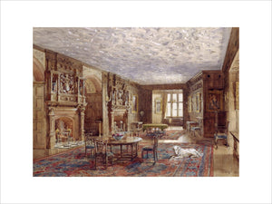 VIEW OF THE STATE DINING ROOM by Brewer in the State Dining Room at Powis Castle