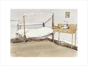 A John Sergeant painting of a canopy bed
