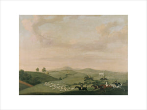 HARRIERS ON THE DOWNS NEAR CLANDON, Attributed to James Seymour