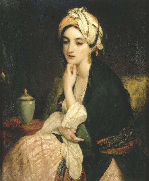 LADY IN A PERSIAN DRESS BY F. R. PICKERSGILL