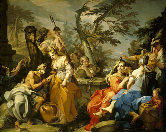 REBECCA AT THE WELL by Sebastiano Galeotti (1676-1746)