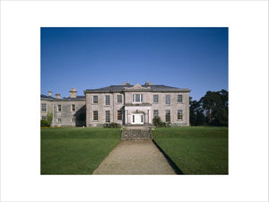 View of the west front of The Argory, showing the original house built 1820-24, with the north front, built c