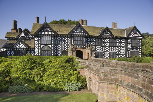 The north front of Speke Hall, Merseyside