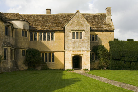 The South front of the late fifteenth-century house, Westwood Manor, altered in 1610